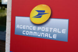 Bordeaux , Aquitaine / France - 05 05 2020 : La Poste agence communale logo sign of french country post bank