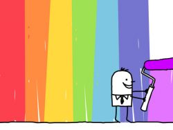 rainbow colors
