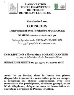Affiche couscous 2020