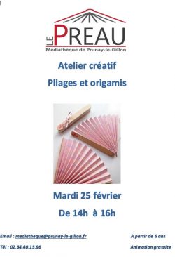 Atelier créatif du 25 fevrier