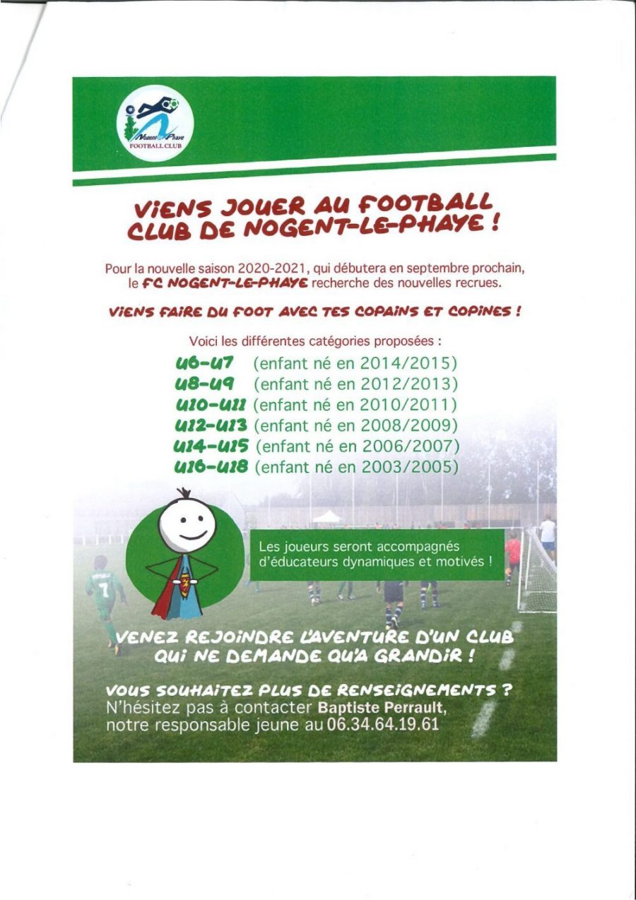 Jouer au foot à Nogent le Phaye