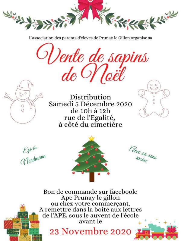 Vente de sapins Affiche