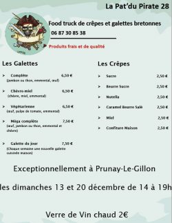 Menu La pat du pirate 2
