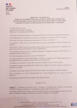 Arrêté transports scolaires partie 1