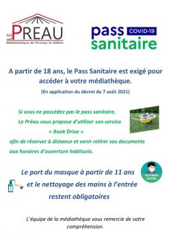 Pass sanitaire20.08.21 Le Préau