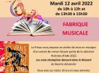 Fabrique musicale mardi 12 avril