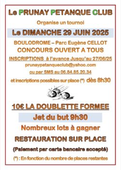 Tournoi pétanque