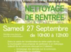 Nettoyage de rentrée – 27 septembre
