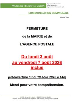 fermeture mairie
